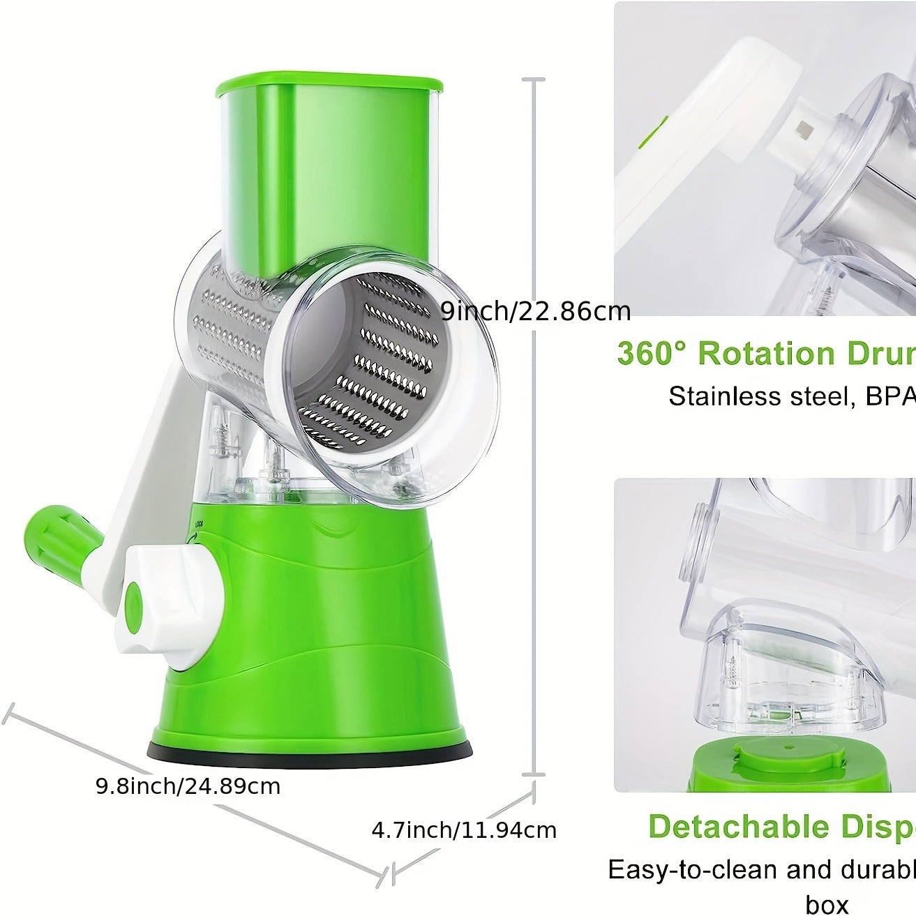 🥕 Manual 3-In-1 Vegetable Cutter