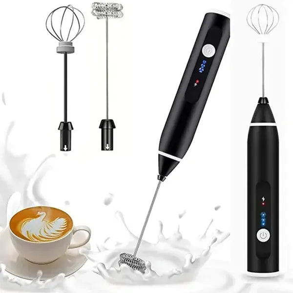 ☕2-In-1 Rechargeable Electric Coffee Beater & Milk