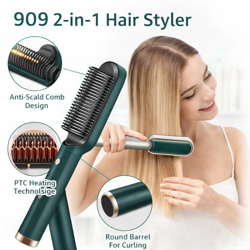 Hair Straightening Brush | Electric
