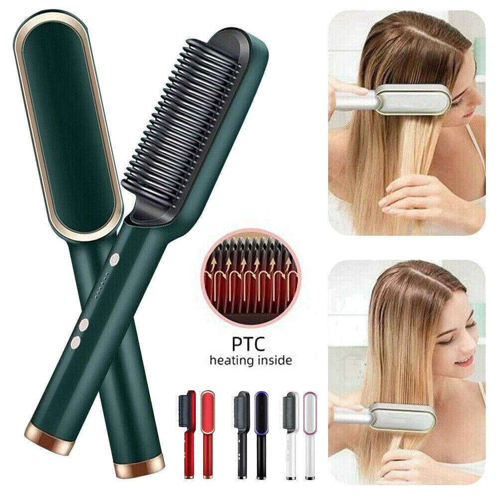 Hair Straightening Brush | Electric